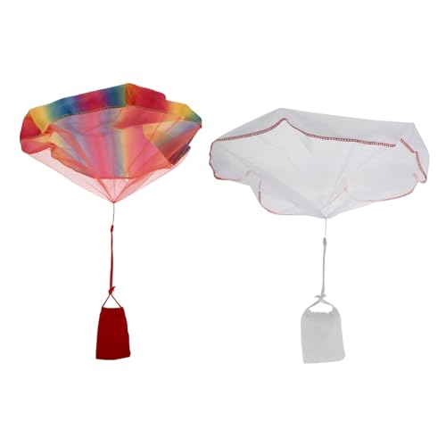 Sosoport 2Stücke Fallschirm für Teiliges mit Regenbogen und Weißen Geschenktüten Handwerfend Leicht und Sicher für Outdoor Aktivitäten und Geburtstagsgeschenke Sosoport 2Stücke Fallschirm für Teiliges mit Regenbogen und Weißen Geschenktüten Handwerfend Leicht und Sicher für Outdoor Aktivitäten und Geburtstagsgeschenke von Sosoport