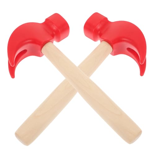Sosoport 2Stücke Hammerspielzeug Leichter Holzhammer für Lernen Fördert Hand Auge Koordination und an Geburtstagen und Feiertagen von Sosoport