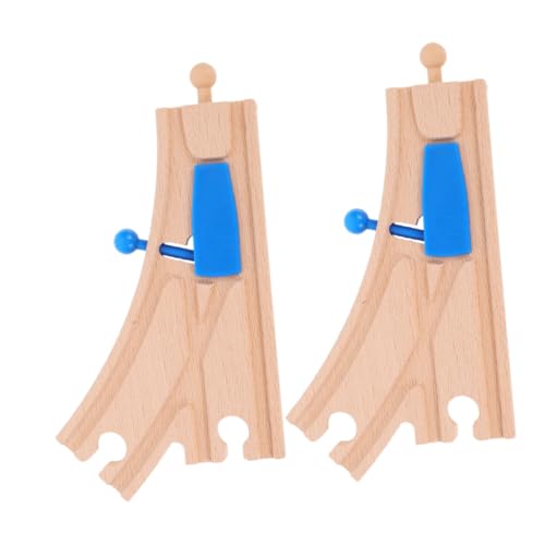 Sosoport 2Stücke Holzschienen Wechselgleise Set Für Holzeisenbahnen Kompatibel Mit Gängigen Marken Pädagogisches Für Maßstabsgetreue Gleise Sosoport 2Stücke Holzschienen Wechselgleise Set Für Holzeisenbahnen Kompatibel Mit Gängigen Marken Pädagogisches Für Maßstabsgetreue Gleise von Sosoport