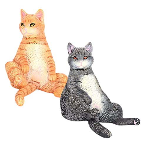 Sosoport 2Stücke Katzenfiguren Dekorative Katzenmodelle für Desktop Realistische Katzendekorationen für Katzenliebhaber Lernspielzeug und für Besondere Anlässe Sosoport 2Stücke Katzenfiguren Dekorative Katzenmodelle für Desktop Realistische Katzendekorationen für Katzenliebhaber Lernspielzeug und für Besondere Anlässe von Sosoport