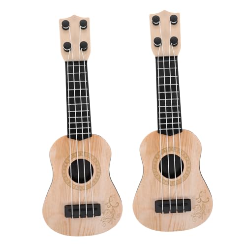 Sosoport 2Stücke Kindermusikinstrument Ukulele für Kleinkinder Gitarre Modell zur Frühen Musikalischen Sicheres Material Saiten für Anfänger und Kleine Sosoport 2Stücke Kindermusikinstrument Ukulele für Kleinkinder Gitarre Modell zur Frühen Musikalischen Sicheres Material Saiten für Anfänger und Kleine von Sosoport