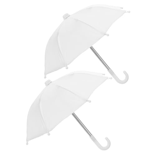 Sosoport 2Stücke Mini Regenschirm für Puppenhaus Exquisites Puppenschirm Deko Robustes Mini Haus Zubehör für Kreative Spielwelten von Sosoport