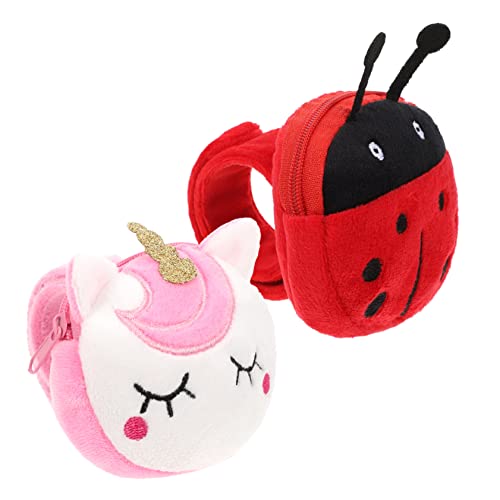 Sosoport 2Stücke Plüsch Slap Armband Geldbörse für Kawaii Design für Jungen und Perfektes für Geburtstagsfeiern und Anlässe von Sosoport