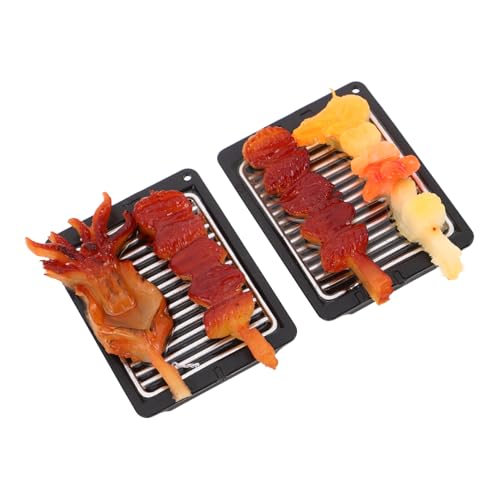 Sosoport 2Stücke Puppenhaus Grillset BBQ Grill mit Platte für Realistische Meeresfrüchte und Steakzubereitung Puppenhaus Zubehör für Outdoor und Puppen Sosoport 2Stücke Puppenhaus Grillset BBQ Grill mit Platte für Realistische Meeresfrüchte und Steakzubereitung Puppenhaus Zubehör für Outdoor und Puppen von Sosoport