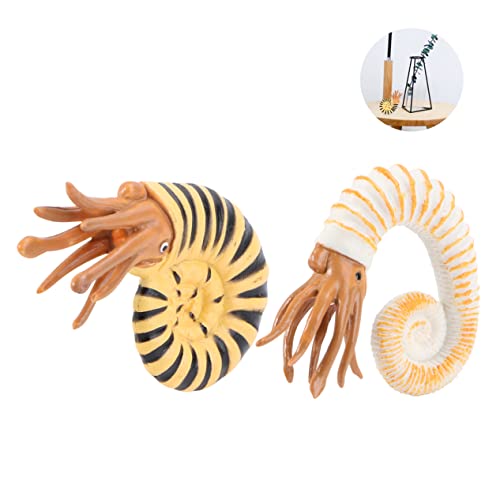 Sosoport 2Stücke Schneckenmodell Simulierte Tierfiguren für Unterwasserwelt und Dekorationsobjekt Kreative Tierfiguren von Sosoport