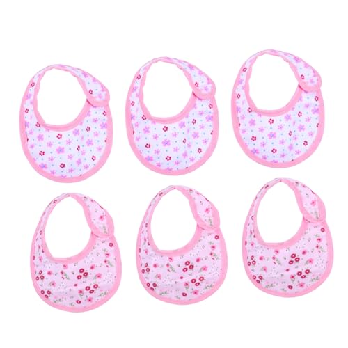 Sosoport 3 Lätzchen Für Puppenkleidung Babypuppenkleidung Lätzchen Für Babypuppen Mädchen Puppenlätzchen 18 Puppenkleider Und Accessoires Sabbern Lätzchen Zubehör Speichel Rosa Stoff von Sosoport