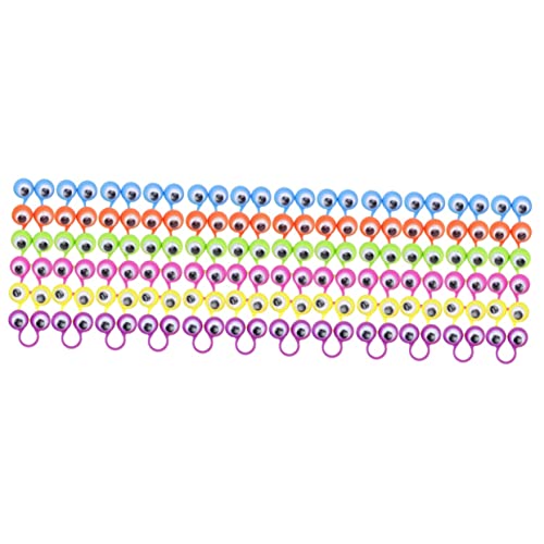 Sosoport 3 Sätze Aktivitätsringspielzeug Ball Augapfel Augenfinger Fingerpuppe Augen Blau Augenringe Ringspielzeug Aus Kunststoff Fingerpuppen Plastik Zufällige Farbe 24 Stück * 3 von Sosoport