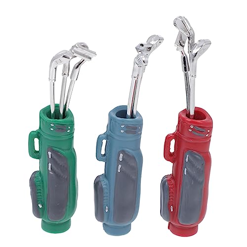 Sosoport 3 Sets Golfschläger Anzug Modell Miniaturgolf Kleiner Dekorativer Golfschläger Mini Golfschläger Golfbälle Mini Desktop Golf Mini Miniaturspielzeug Sportartikel von Sosoport