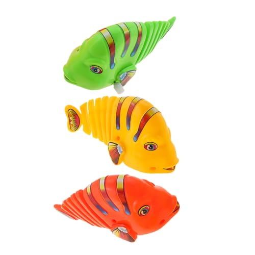 Sosoport 3 Stück Fisch schwingen Halloween interaktives Toys funnytoys sankastenspielsachen Fun Toy spielzeuge Desktop- zum Aufziehen Badespielzeug Plastik von Sosoport