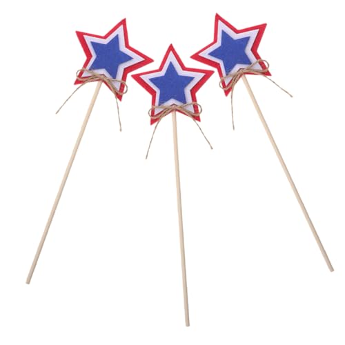 Sosoport 3 Stück Independence Day Thema Stern Feenstäbe Patriotic Wand für Amerikanische Feiern Handgemachte Deko für Partys Leicht und Tragbar Sosoport 3 Stück Independence Day Thema Stern Feenstäbe Patriotic Wand für Amerikanische Feiern Handgemachte Deko für Partys Leicht und Tragbar von Sosoport