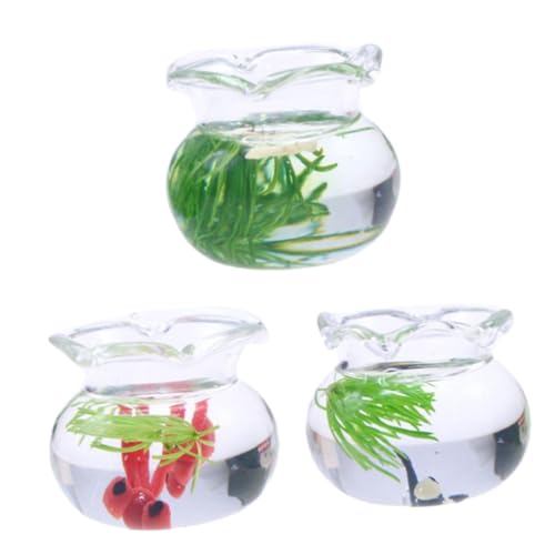 Sosoport 3 Stück Mikro-Landschaftsmodell Fisch Puppenhaus Dekorationen Tank klein Dollhouse Fish Bowl Miniatur-Aquarium Mini-Spielzeugaquarium Aquarium-Fälschung Mini- - Glas Sosoport 3 Stück Mikro-Landschaftsmodell Fisch Puppenhaus Dekorationen Tank klein Dollhouse Fish Bowl Miniatur-Aquarium Mini-Spielzeugaquarium Aquarium-Fälschung Mini- - Glas von Sosoport