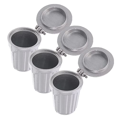 Sosoport 3 Stück Mini-Mülleimer Miniatur-Mülleimer Miniaturen Miniatur -Mülleimer einfach winzig -Mülltonnen Kleiner Müll kann Kleine Mülldosen Legierung Silver Sosoport 3 Stück Mini-Mülleimer Miniatur-Mülleimer Miniaturen Miniatur -Mülleimer einfach winzig -Mülltonnen Kleiner Müll kann Kleine Mülldosen Legierung Silver von Sosoport
