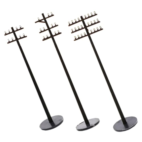 Sosoport 3 Stück Mini-Telefonmast Requisiten klein Ö Stangen Garten deko Telegrafenmasten selber Bauen Miniatur-Telegrafenmasten Modell für Telegrafenmasten Landschaftsmodelle Abs Schwarz Sosoport 3 Stück Mini-Telefonmast Requisiten klein Ö Stangen Garten deko Telegrafenmasten selber Bauen Miniatur-Telegrafenmasten Modell für Telegrafenmasten Landschaftsmodelle Abs Schwarz von Sosoport