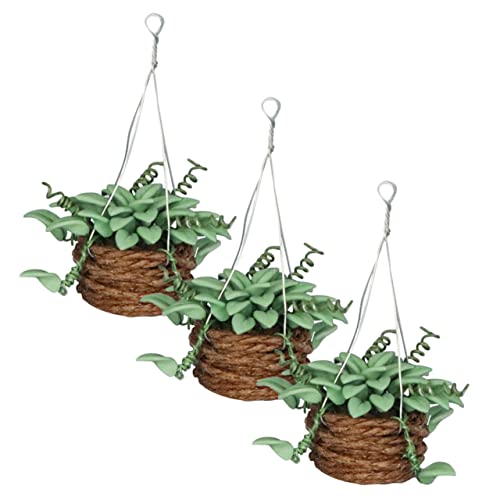 Sosoport 3 Stück Mini-hausmöbel- Gefälscht Puppenhaus Pflanzen Gartenzubehör Miniatur Dollhouse Hanging Plants Drinnen Hauszubehör Im Freien Ästhetisch Green Harz Sosoport 3 Stück Mini-hausmöbel- Gefälscht Puppenhaus Pflanzen Gartenzubehör Miniatur Dollhouse Hanging Plants Drinnen Hauszubehör Im Freien Ästhetisch Green Harz von Sosoport
