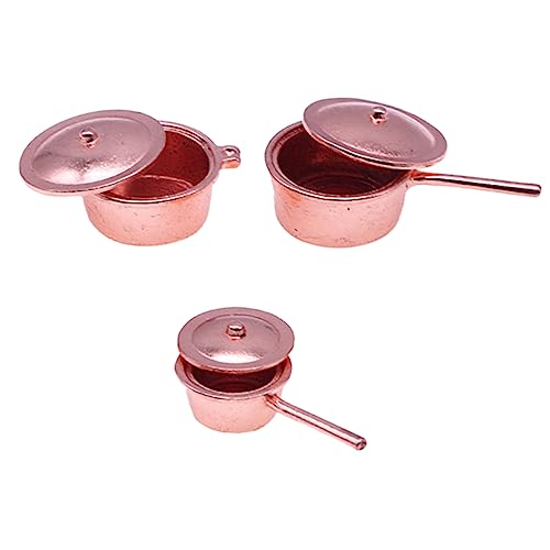 Sosoport 3 Stück Mini-küchenzubehör Puppenhauszubehör Mini-töpfe Für Mini-kochgeschirr Minitöpfe Und Pfannen Miniatur-kochzubehör Minitöpfe Metall Sosoport 3 Stück Mini-küchenzubehör Puppenhauszubehör Mini-töpfe Für Mini-kochgeschirr Minitöpfe Und Pfannen Miniatur-kochzubehör Minitöpfe Metall von Sosoport