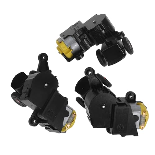 Sosoport 3 Stück Robotermotor DIY Roboterteile DIY-Roboter-Bausatz Roboterbausatz für Teile für die Spielzeugherstellung Kinderspielzeug Plastik Black von Sosoport