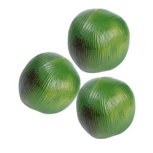 Sosoport 3 Stück Simulierte Kokosnussdekoration Kokosnuss zerkleinert Palmen Zitronen zur Dekoration Baumfiguren Baum-Kuchen-Topper gefälschte Zitrone künstliche Kokosfrucht Plastik Grün Sosoport 3 Stück Simulierte Kokosnussdekoration Kokosnuss zerkleinert Palmen Zitronen zur Dekoration Baumfiguren Baum-Kuchen-Topper gefälschte Zitrone künstliche Kokosfrucht Plastik Grün von Sosoport