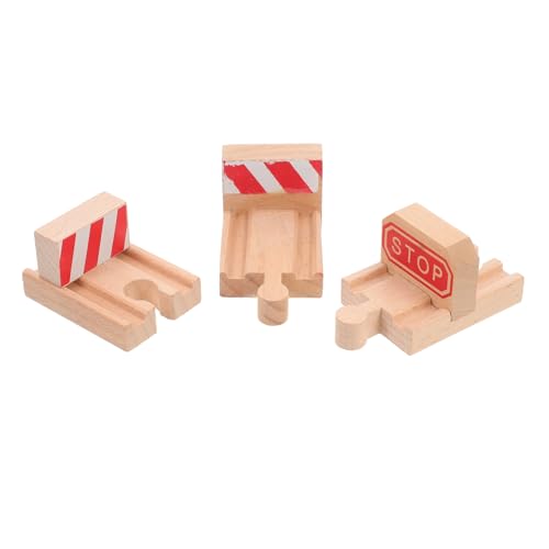 Sosoport 3 Stück Teiliges Holzschienen für Eisenbahn Erweiterungsteile für DIY Holzspielzeug Stabil und Langlebig zur Verbesserung der Kreativität und Sosoport 3 Stück Teiliges Holzschienen für Eisenbahn Erweiterungsteile für DIY Holzspielzeug Stabil und Langlebig zur Verbesserung der Kreativität und von Sosoport