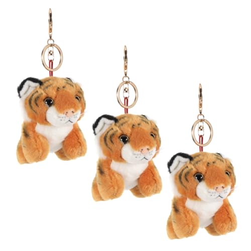 Sosoport 3 Stück Teiliges Plüsch Tiger Schlüsselanhänger Set Komfortabel und Langlebig Stofftier Anhänger für Schlüssel Rucksack Taschen als Geburtstags Party mitgebsel Sosoport 3 Stück Teiliges Plüsch Tiger Schlüsselanhänger Set Komfortabel und Langlebig Stofftier Anhänger für Schlüssel Rucksack Taschen als Geburtstags Party mitgebsel von Sosoport