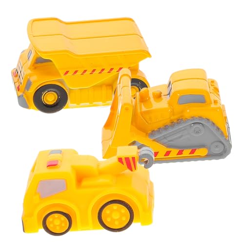 Sosoport 3 Stück Teiliges Spielzeugauto Set für Baustellenfahrzeuge Kippwagen Kran und Zementmischer Sicheres Langlebiges Konstruktionsspielzeug für Kreative Lernspiele von Sosoport