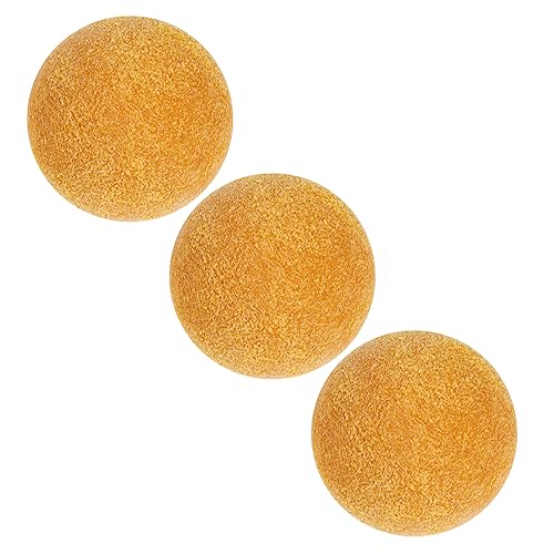 Sosoport 3 Stück Tischfußballball Foosball -Fußballspiel schwebender Fußball Fußbälle spielzeuge Mini-Fußball Normale Kickerbälle Tischfußball Kicker Ersatz Abs Yellow von Sosoport