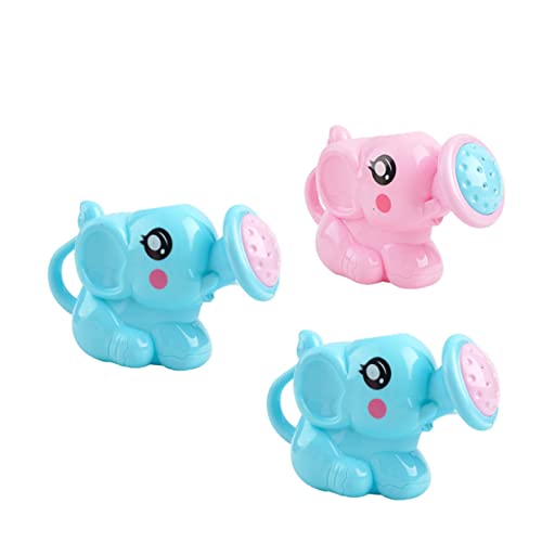 Sosoport 3 Stücke Elefanten Wasserflasche Bewässerung Für Mädchen Bad Elefanten Badewanne Elefanten Bad Elefanten Gießkanne Blau Kunststoff von Sosoport