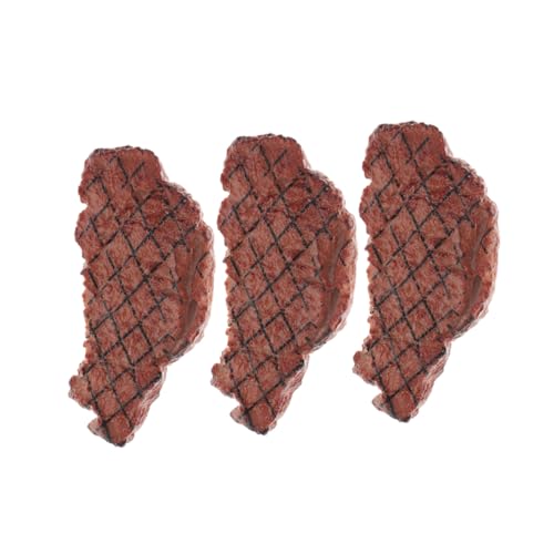 Sosoport 3 Stücke Realistisches Künstliches Steak Modell Dekorative Falsches Fleisch Requisiten für Restaurant und Fotografie Langlebiges und Sicheres Küchenzubehör Sosoport 3 Stücke Realistisches Künstliches Steak Modell Dekorative Falsches Fleisch Requisiten für Restaurant und Fotografie Langlebiges und Sicheres Küchenzubehör von Sosoport