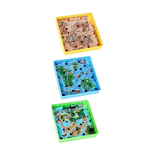 Sosoport 3 Stücke Schatzsuche-Labyrinth- Aussehendes Schatzlabyrinth- Balance-übungsspielzeug Labyrinth-erkundungsspiel Lustiges Kinderspielzeug Plastik von Sosoport