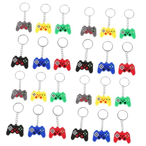 Sosoport 30 Stücke Controller Schlüsselanhänger Gaming Party Favors Videospiel Party Favors Videospiel Schlüsselanhänger Silica Gel von Sosoport