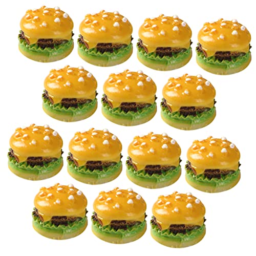 Sosoport 30Stücke Künstliche Miniatur Burger Modelle Realistische Falsche Brotmodelle für Partydekoration Fotorequisiten und Küchenaccessoires von Sosoport