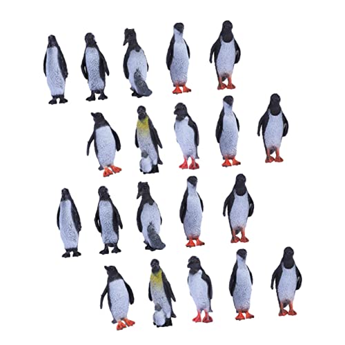 Sosoport 32Stücke Teiliges Pinguin Modellspielzeug Realistische PVC Pinguin Figuren für Pädagogisches Lernspielzeug für Zuhause und Garten Langlebig und Waschbar von Sosoport