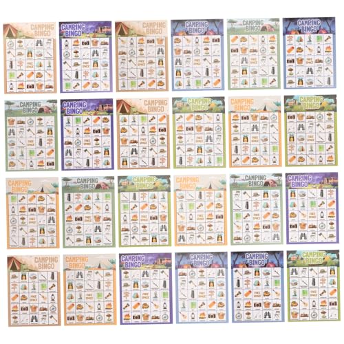 Sosoport Stück Teiliges Bingo Spielset für Camping und Partys Spieler Karten für Erwachsene für Familienfeiern Teamwettbewerbe und Outdoor Aktivitäten im Sommer Sosoport Stück Teiliges Bingo Spielset für Camping und Partys Spieler Karten für Erwachsene für Familienfeiern Teamwettbewerbe und Outdoor Aktivitäten im Sommer von Sosoport