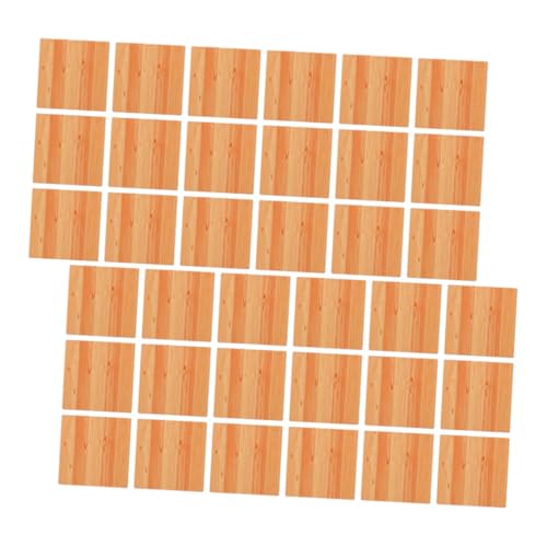 Sosoport 36 Blatt Boden Im Puppenhaus Zubehör Im Maßstab 1:12 Mini-puppenhauszubehör Mini-bodendielen Puppenstubenmöbel Maßstab 1 12 Miniatur-puppenhauszubehör Holz Light Brown von Sosoport