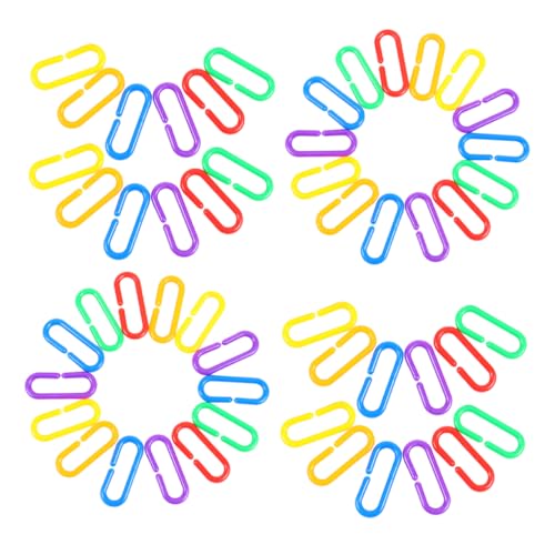Sosoport 360 Stück Kunststoff C Clips Ketten für Vögel Teiliges für DIY Kletterspielzeug und Lernspielzeug für Kindergarten für Kognitive Entwicklung und Geometrische Formenerkennung Sosoport 360 Stück Kunststoff C Clips Ketten für Vögel Teiliges für DIY Kletterspielzeug und Lernspielzeug für Kindergarten für Kognitive Entwicklung und Geometrische Formenerkennung von Sosoport