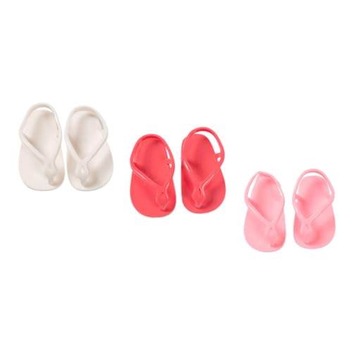 Sosoport 3Paare Puppensandalen für Puppenschuhe und Zubehör für Puppenkostüme und Kreatives Sosoport 3Paare Puppensandalen für Puppenschuhe und Zubehör für Puppenkostüme und Kreatives von Sosoport