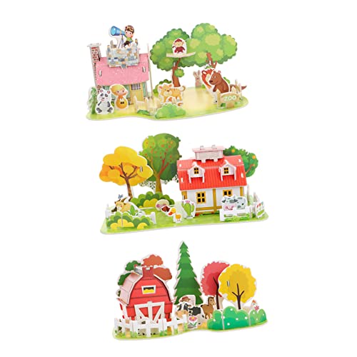 Sosoport 3Sätze Puzzle Für Pädagogisches Lernspielzeug Mit Tieren Und Bauernhofmotiven Fördert Kreativität Und Kommunikation Teiliges Für Jungen Sosoport 3Sätze Puzzle Für Pädagogisches Lernspielzeug Mit Tieren Und Bauernhofmotiven Fördert Kreativität Und Kommunikation Teiliges Für Jungen von Sosoport