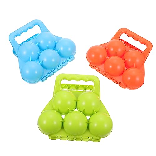Sosoport 3Stücke Schneeballclips Für Winterspielzeug Zum Formen Von Schneebällen Schneeballschlachten Im Freien Farben Zufällig Robustes Kunststoffmaterial von Sosoport