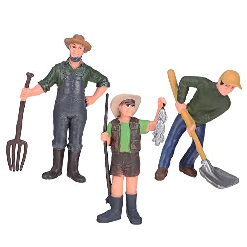 Sosoport 3Stücke Teiliges Landarbeiter Figuren Realistische Puppenhaus Dekoration Für Rollenspiele Und Modelllandschaften Aus Umweltfreundlichem Gefertigt Sosoport 3Stücke Teiliges Landarbeiter Figuren Realistische Puppenhaus Dekoration Für Rollenspiele Und Modelllandschaften Aus Umweltfreundlichem Gefertigt von Sosoport