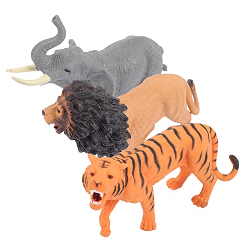 Sosoport 3Stücke Teiliges Realistische Tierfiguren Für Elefant Und Tiger Hochwertige Kunststoffspielzeuge Für Frühkindliche Bildung Und Kreatives Als Tierspielzeug Sosoport 3Stücke Teiliges Realistische Tierfiguren Für Elefant Und Tiger Hochwertige Kunststoffspielzeuge Für Frühkindliche Bildung Und Kreatives Als Tierspielzeug von Sosoport