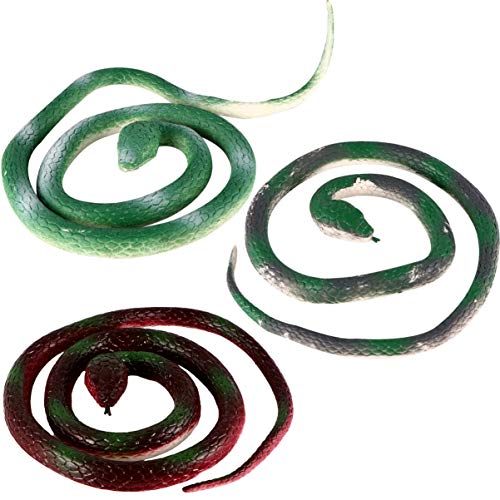Sosoport 3Stücke Teiliges Schlangen Realistische Schlangen für Halloween Streiche für Partys und Scherze mit Freunden Umweltfreundliches Material Langlebig Sosoport 3Stücke Teiliges Schlangen Realistische Schlangen für Halloween Streiche für Partys und Scherze mit Freunden Umweltfreundliches Material Langlebig von Sosoport