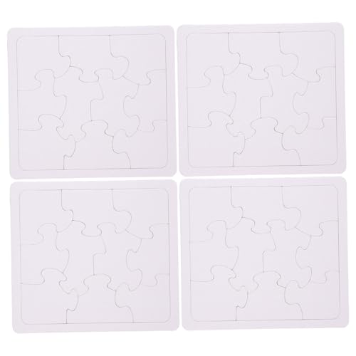 Sosoport 4 Blätter Puzzle für Quadratische Puzzleteile zum Bemalen und Gestalten Kreatives DIY für Handwerk Leicht und Tragbar Sichere Papiermaterialien Sosoport 4 Blätter Puzzle für Quadratische Puzzleteile zum Bemalen und Gestalten Kreatives DIY für Handwerk Leicht und Tragbar Sichere Papiermaterialien von Sosoport