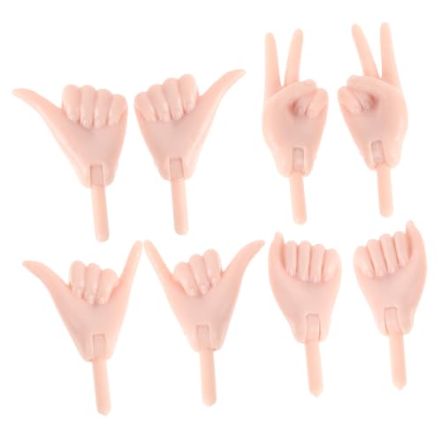 Sosoport 4 Paar Puppenhände Set Zubehör Spielzeughände Plastikpuppe DIY Zubehör Mini Puppenzubehör Handspielzeug Kleine Hände Gefälschte Hände Kleine Puppenhände Puppen Bastelbedarf Beige Sosoport 4 Paar Puppenhände Set Zubehör Spielzeughände Plastikpuppe DIY Zubehör Mini Puppenzubehör Handspielzeug Kleine Hände Gefälschte Hände Kleine Puppenhände Puppen Bastelbedarf Beige von Sosoport