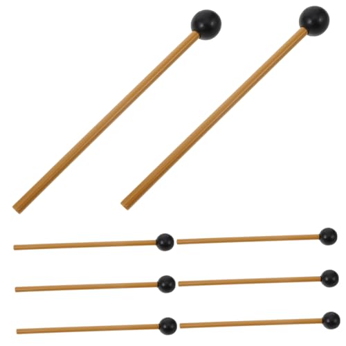 Sosoport 4 Paare Marimba Schlägel Professionelle Percussion Schlägel für Zungentrommel Xylophon und Schlaginstrumente für Musikunterricht und Anfänger von Sosoport