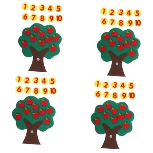 Sosoport 4 Sätze Filzspielzeug digitales kognitives Pairing- kognitives Paarungsspielzeug Kinderspielzeug Digitales Apfelbaumspielzeug Lernspielzeug aus Vliesstoff Nicht gewebt Sosoport 4 Sätze Filzspielzeug digitales kognitives Pairing- kognitives Paarungsspielzeug Kinderspielzeug Digitales Apfelbaumspielzeug Lernspielzeug aus Vliesstoff Nicht gewebt von Sosoport