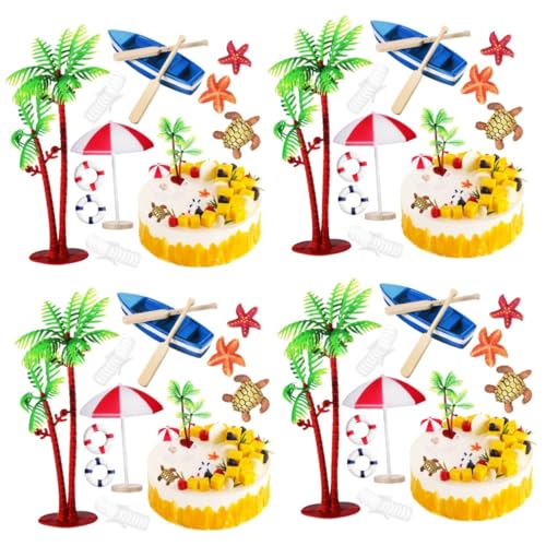 Sosoport 4 Sätze Party-geburtstagskuchen- Strand Kuchenverzierung Meerjungfrau-party Tropischer Kuchendeckel Kuchen -topper Kuchendekoration Glas 10 Stück * 4 Sosoport 4 Sätze Party-geburtstagskuchen- Strand Kuchenverzierung Meerjungfrau-party Tropischer Kuchendeckel Kuchen -topper Kuchendekoration Glas 10 Stück * 4 von Sosoport