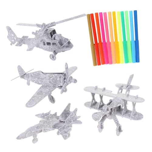 Sosoport 4 Stück 3D-Stereo-Puzzle DIY Puzzle interaktives Interactive Toy pädagogisches Shape cognition Toys 3D-Rätsel Kunsträtsel Rätsel malen Graffiti-Rätsel Papier Sosoport 4 Stück 3D-Stereo-Puzzle DIY Puzzle interaktives Interactive Toy pädagogisches Shape cognition Toys 3D-Rätsel Kunsträtsel Rätsel malen Graffiti-Rätsel Papier von Sosoport