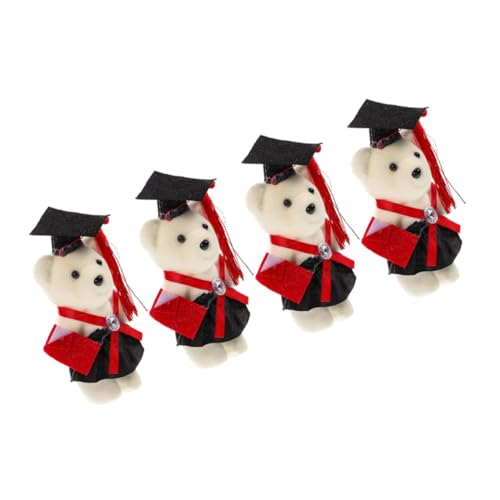 Sosoport 4 Stück Abschlussbärengeschenk Zarter Ausgestopfter Bär Abschlussbär Puppe Abschluss Bär Plüsch-abschlussbär- Dekorativer Graduierungs-plüschbär Filzstoff Sosoport 4 Stück Abschlussbärengeschenk Zarter Ausgestopfter Bär Abschlussbär Puppe Abschluss Bär Plüsch-abschlussbär- Dekorativer Graduierungs-plüschbär Filzstoff von Sosoport