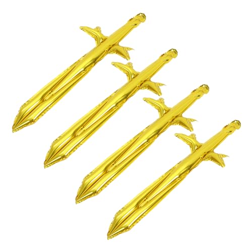 Sosoport 4 Stück Aufblasbares Schwertschwertballon Schaumschwerter Säbel Für Halloween Party Bühnen-Cosplay- -Stütze Cartoon aufblasbare Piratenschwerter Aluminiumfolie Golden Sosoport 4 Stück Aufblasbares Schwertschwertballon Schaumschwerter Säbel Für Halloween Party Bühnen-Cosplay- -Stütze Cartoon aufblasbare Piratenschwerter Aluminiumfolie Golden von Sosoport