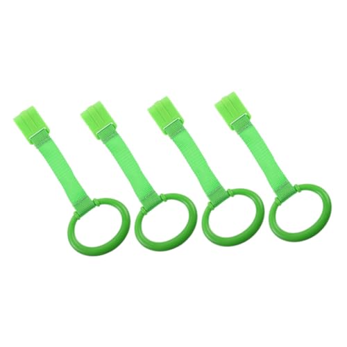 Sosoport 4 Stück Aufreißlasche Für Stehende Babys Ring Zum Aufhängen Von Stehhilfe Für Babys Griffe Zum Hochziehen des Laufstalls -Pull-up-Ringe Nylon Green Sosoport 4 Stück Aufreißlasche Für Stehende Babys Ring Zum Aufhängen Von Stehhilfe Für Babys Griffe Zum Hochziehen des Laufstalls -Pull-up-Ringe Nylon Green von Sosoport