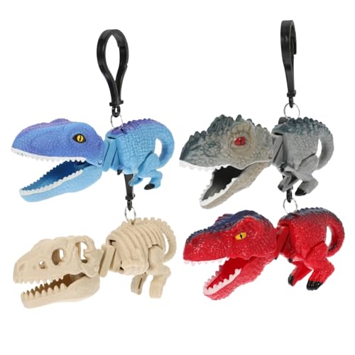 Sosoport 4 Stück Dinosaurier Clip Schlüsselanhänger Kinderspielzeug Dinosaurier Stressabbau Dinosaurier Kniffliges Dinosaurier Einziehbares Beißende Hand Dinosaurier Sosoport 4 Stück Dinosaurier Clip Schlüsselanhänger Kinderspielzeug Dinosaurier Stressabbau Dinosaurier Kniffliges Dinosaurier Einziehbares Beißende Hand Dinosaurier von Sosoport